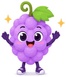 Grapey waving hello